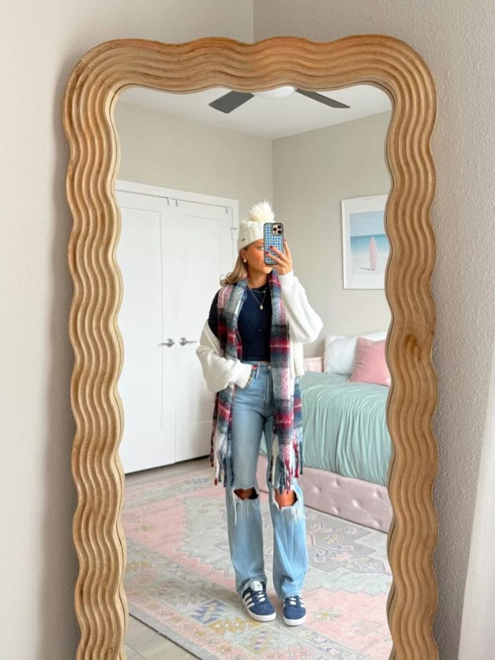 Hollister High-Rise Ripped Light Wash Dad Jeans